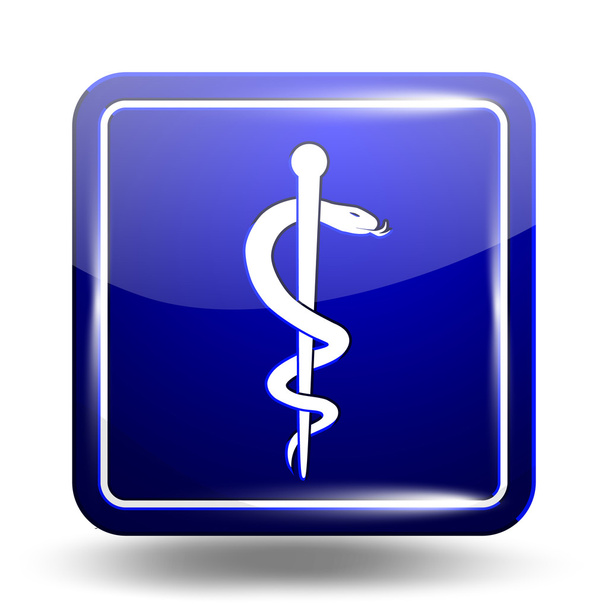 Medische pictogram. Noodgevallen symbool. Blauwe reeks - Vector, afbeelding