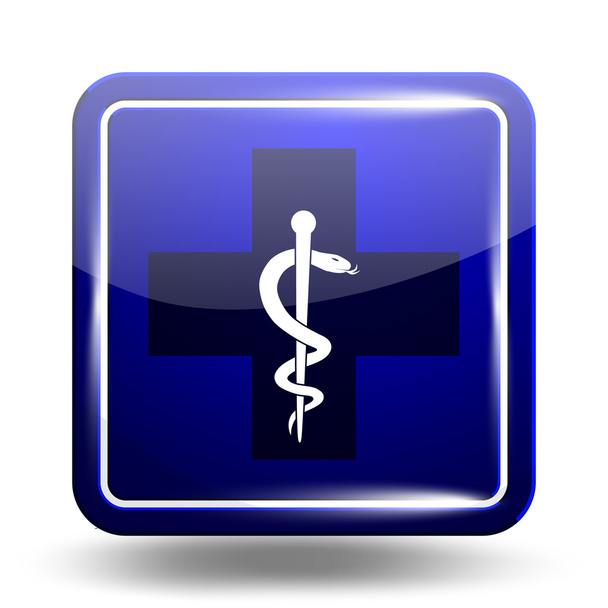 医療のアイコン。緊急のシンボル。青セット - ベクター画像