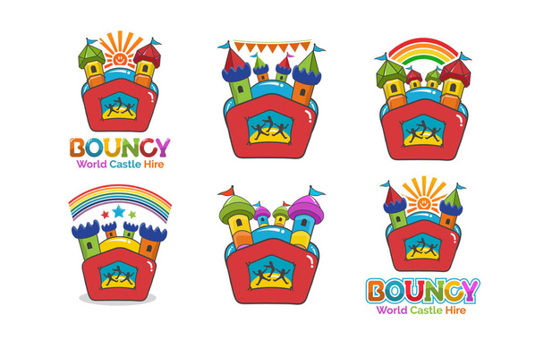 Diseño del logo Bouncy Castle Hire - Vector, Imagen