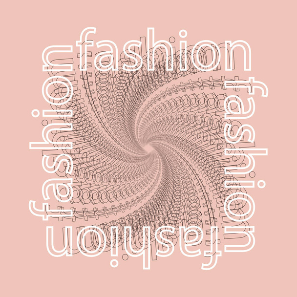 Fashion title, illustration, brochure - Vector, Image