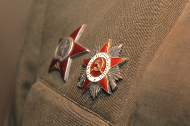 Sovjet-Unie awards op militair uniform - Foto, afbeelding