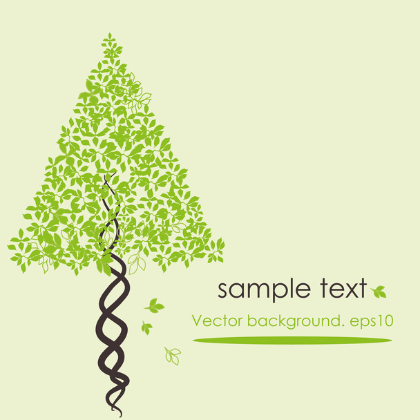 Abstract stylized vector tree - Вектор,изображение