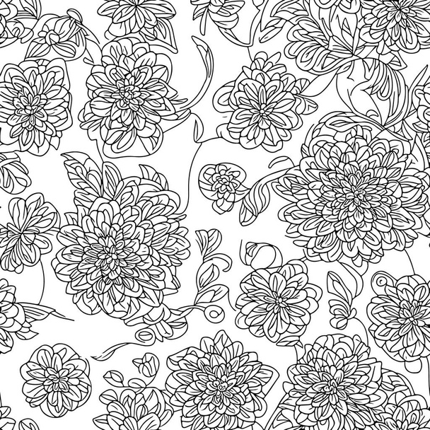 Floral seamless pattern. Diagonal flower lines pattern background. Flat abstract flower lines pattern. Straight stripes texture background. Line pattern Vector illustration background. - Vektor, obrázek