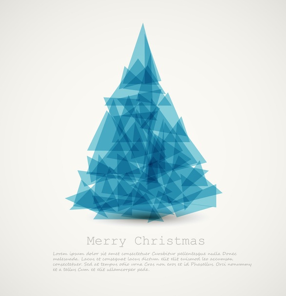 Arbre de Noël abstrait moderne bleu vectoriel
 - Vecteur, image
