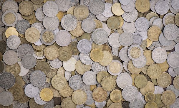 moedas colombianas
 - Foto, Imagem