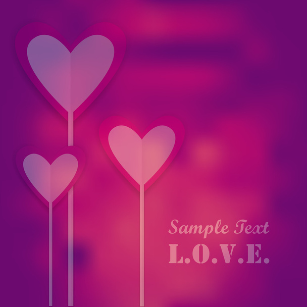 Diseño de tarjeta Valentine
 - Vector, imagen