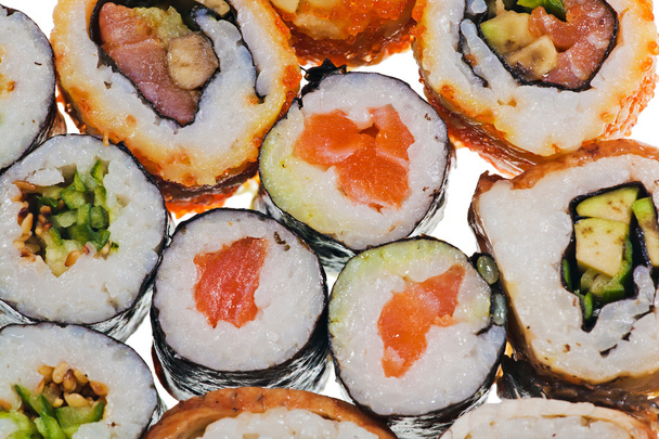 Various sushi background - Foto, Imagem