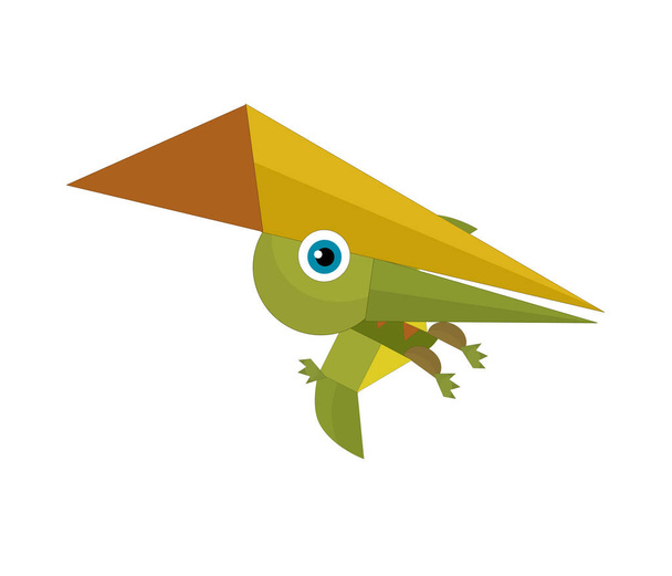Cartoon dinosaur pterodactyl or other dino bird isolated illustration for children - Foto, immagini