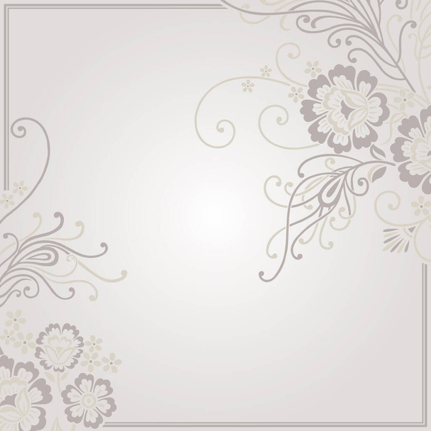 Vector abstract rose flower invitation card - Вектор, зображення