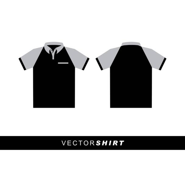 Vector Shirt Template. Blank Tshirt Vector Illustration - Vektor, kép