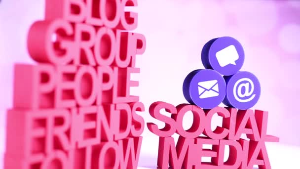 Social media icons set - Footage, Video