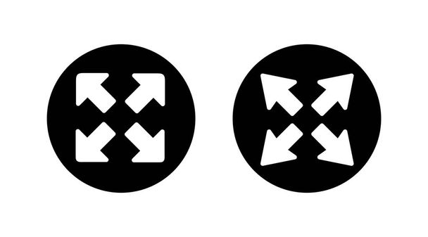 Vollbild-Icon-Vektor. Vollbild-Symbol erweitern - Vektor, Bild