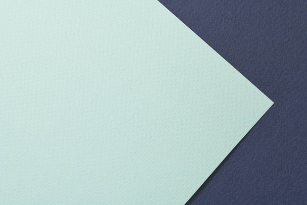 Rough kraft paper background, paper texture mint blue colors. Mockup with copy space for text - 写真・画像