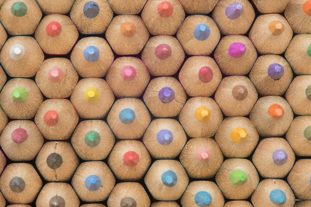 Коллекция цветных деревянных карандашей
 - Фото, изображение