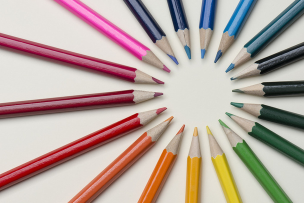 renkli ahşap kalemler topluluğu - Fotoğraf, Görsel