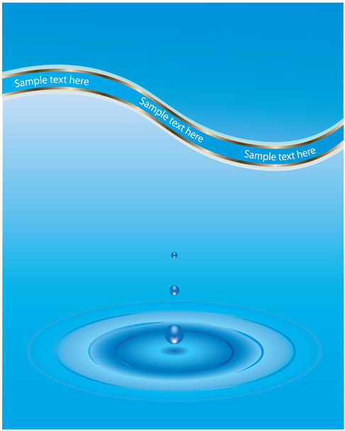 Капли воды
 - Вектор,изображение