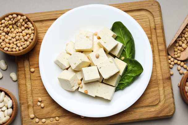 Traditionele component van de Aziatische keuken - Tofu, bonenwrongel - Foto, afbeelding