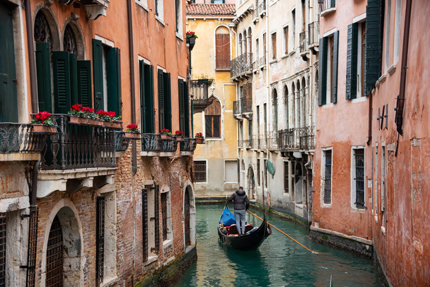 Velký kanál v Benátkách, Itálie - Fotografie, Obrázek