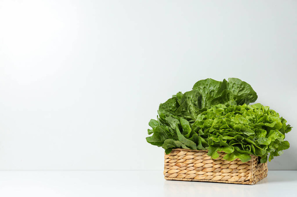 Concept of fresh and green food - lettuce - Fotoğraf, Görsel