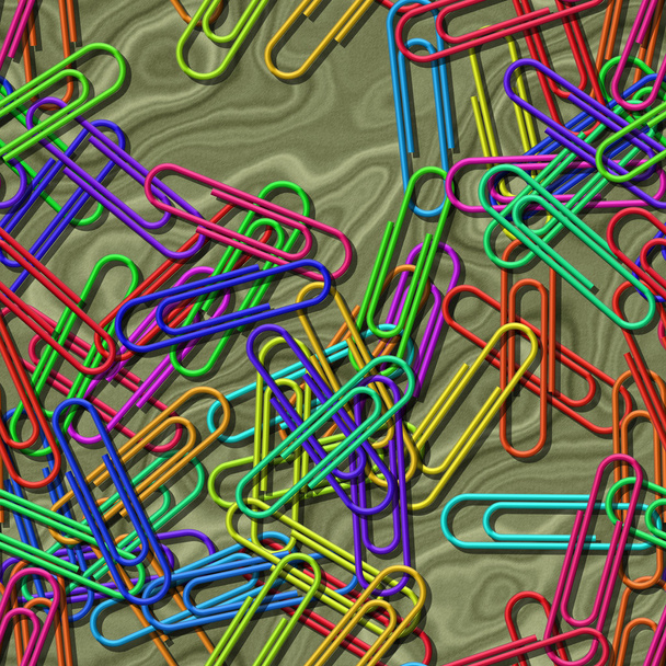 Paper clips seamless generated texture background - Photo, Image