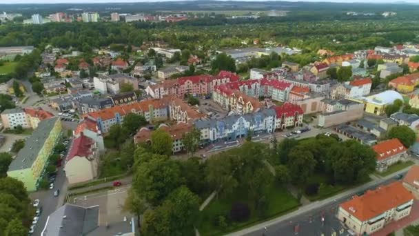 Krásné krajinné mrakodrapy Pila Krajobraz Osiedle Wiezowce Aerial View Polsko. Vysoce kvalitní 4K záběry - Záběry, video