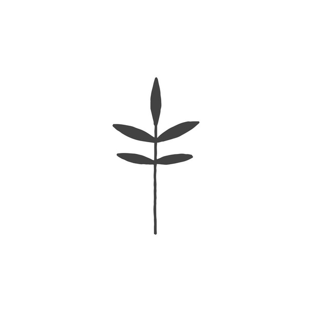 Elemento logo minimo ramoscelli, elemento botanico, elemento logo, clipart, natura, contorno, tatuaggio, disegnato a mano, disegno, elemento vettoriale - Vettoriali, immagini