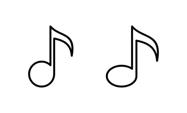 Music icon vector. note music sign and symbol - Vettoriali, immagini