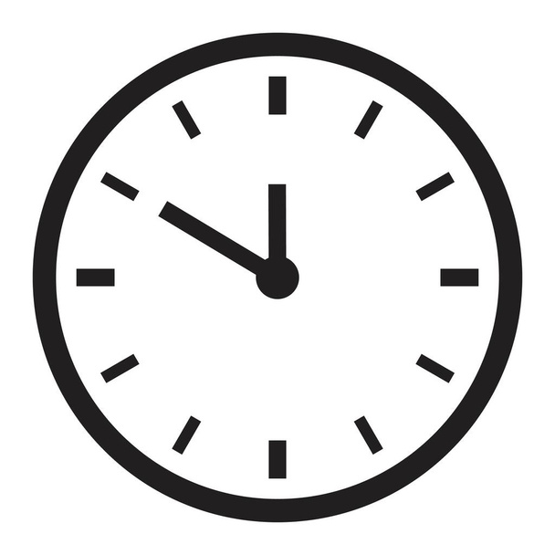 Clock icon, time icon vector illustration. - Vector, imagen