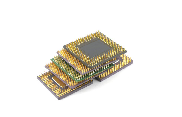 Seis microprocesadores
 - Foto, imagen