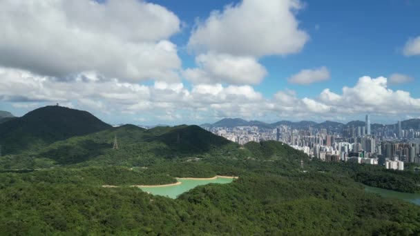 Kowloon Barajı 'nda kentsel ve doğa karışımı, 8 Temmuz 2023 - Video, Çekim