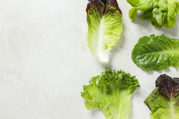 Concept of fresh and green food - lettuce - Foto, Imagem