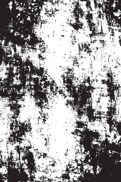 Grunge Schwarz-Weiß Urban Vector Texture Template. dunkler, unordentlicher Staub überlagert den Hintergrund des Unglücks. leicht zu schaffen abstrakte gepunktet, zerkratzt, Vintage-Effekt mit Rauschen und Maserung. Alterndes Gestaltungselement - Vektor, Bild