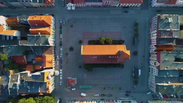 New Town Market Torun Rynek Nowomiejski Aerial View Puola. Laadukas 4k kuvamateriaalia - Materiaali, video