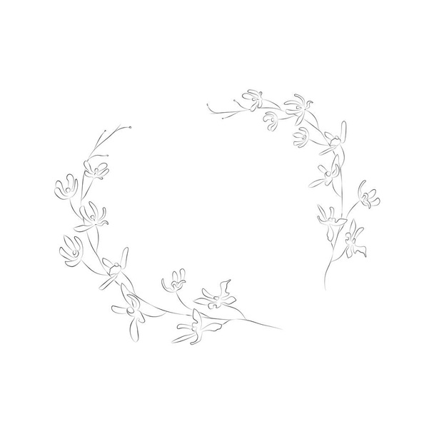 Herbs and florals, Dividers, Text Frames and Wreaths. Perfect for cards, logo, branding, wedding invitations, personal stationeries, templates, wallpapers, textiles, packaging, accessories paper bags - Vecteur, image