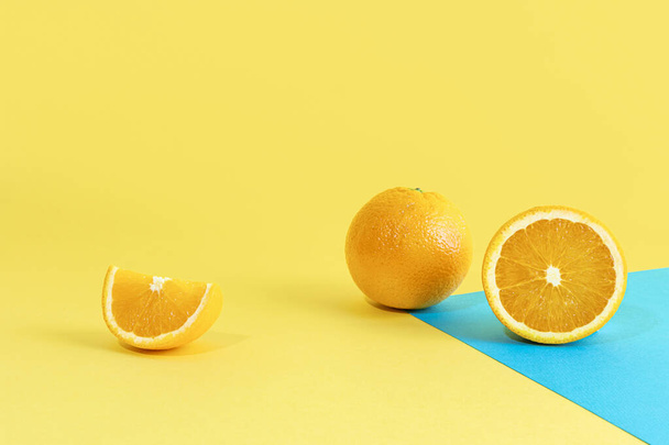 fruit still life photo, oranges - 写真・画像