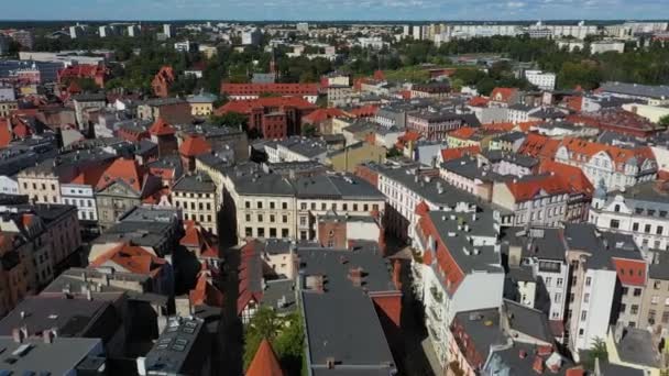 Vieille Ville De Torun Stare Miasto Vue Aérienne Pologne. Images 4k de haute qualité - Séquence, vidéo