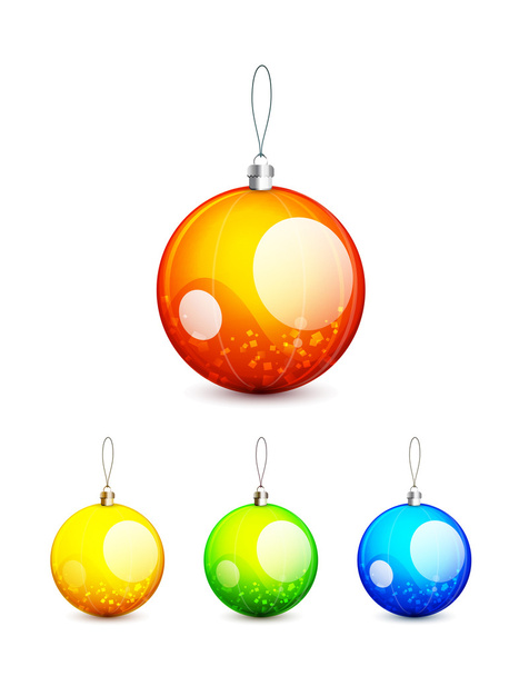 Boules de Noël brillantes
 - Vecteur, image