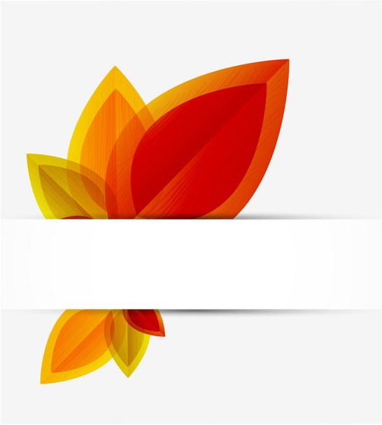 Vector abstract autumn leaf background - Vector, Image