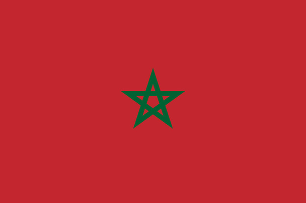 Drapeau du Maroc - illustration vectorielle. - Vecteur, image