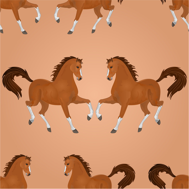 Άνευ ραφής υφή άλογο τρέχοντας διάνυσμα - Διάνυσμα, εικόνα