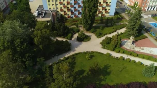 Monument Pila Pomnik Ofiar Stalinizmu Aerial View Poland. High quality 4k footage - Footage, Video
