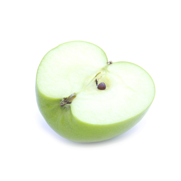 Yarım dilimlenmiş elma - Fotoğraf, Görsel