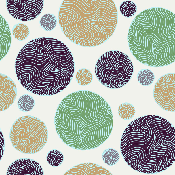 Abstract colorful seamless circle pattern - Vector, Image