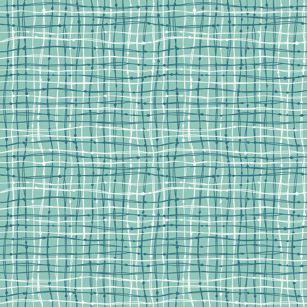 Linear seamless blue checked texture - Vector, Image