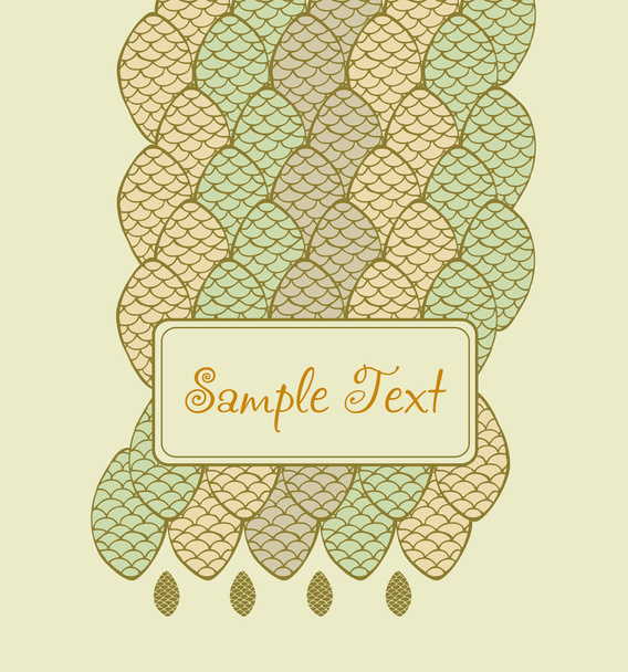 Ornamental template background - Vector, Image