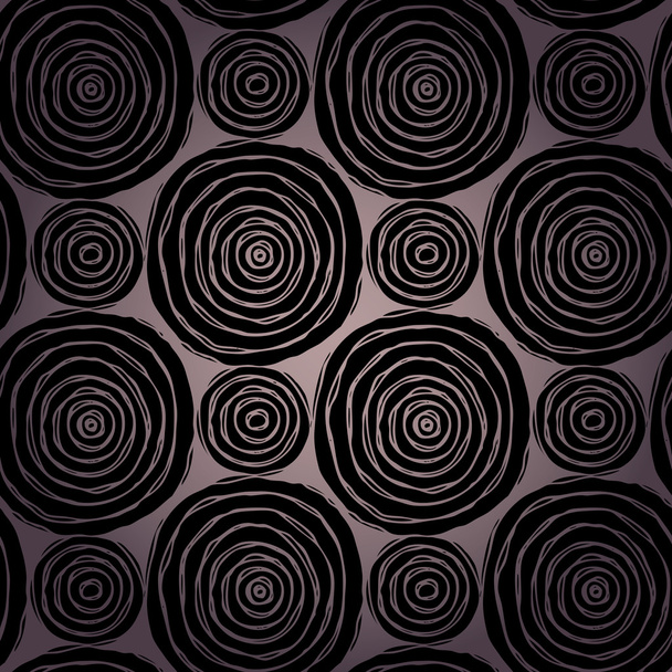 Decorative black ethnic seamless texture - Vector, Image