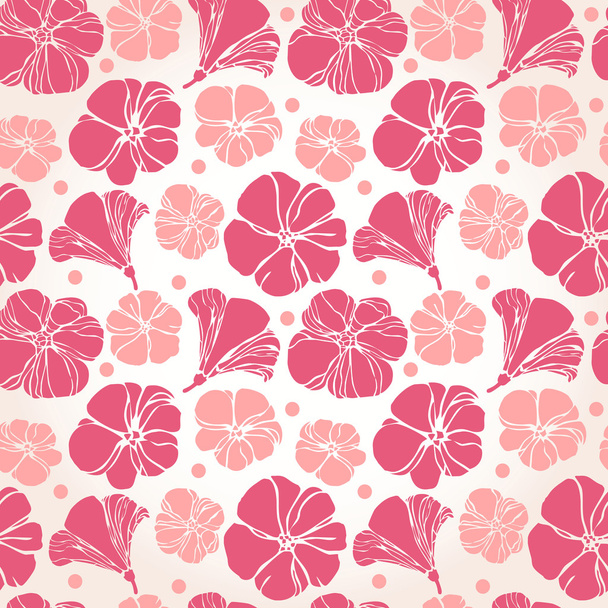 Floral seamless hand drawn pattern - Vector, Image
