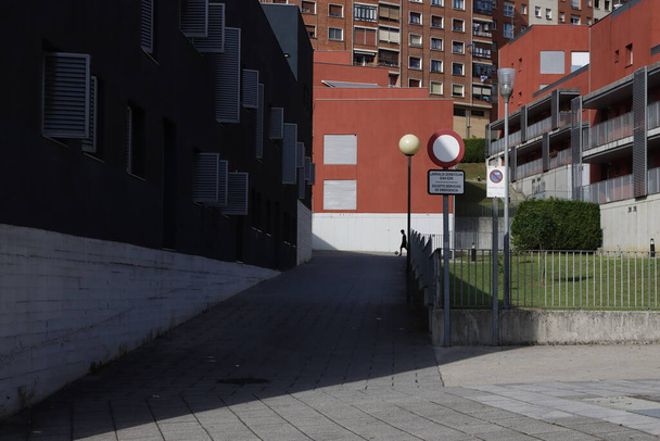 Urban environment in the city of Bilbao - 写真・画像