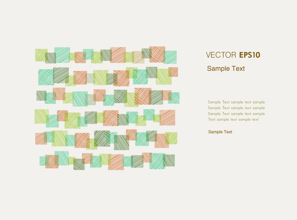 Decorative illustrated graphic background - Vector, imagen