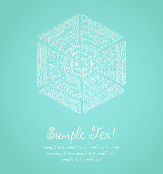 Illustrated design template with sample text - Вектор, зображення
